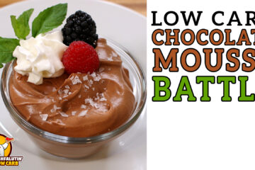 Low Carb Chocolate Mousse Recipe Battle Video by Highfalutin' Low Carb