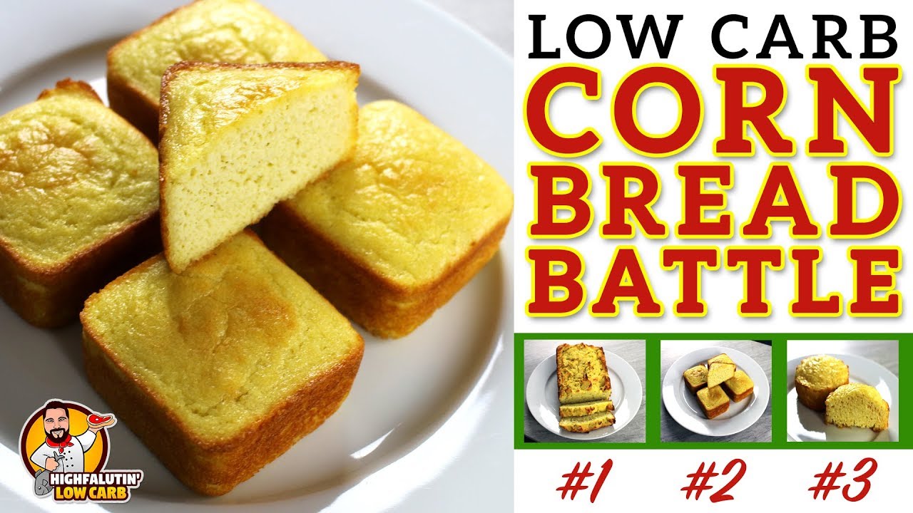 Low Carb Cornbread Recipe Battle - Highfalutin' Low Carb