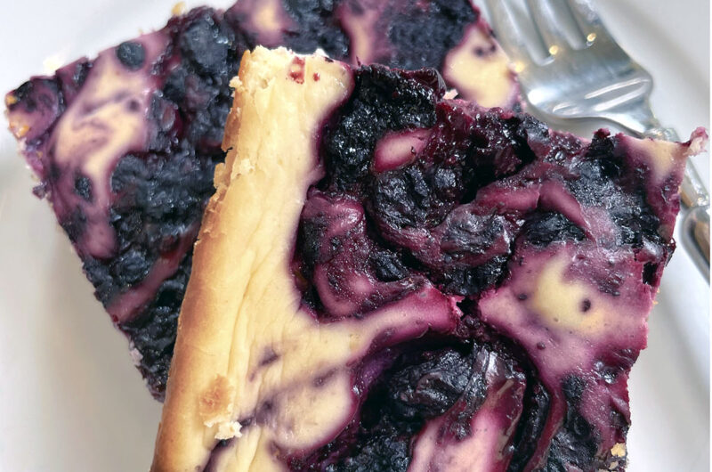 Low Carb Blueberry Cheesecake Bars